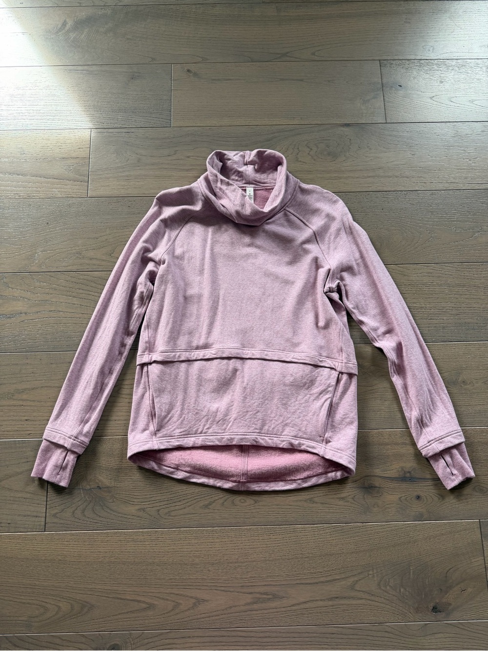 Lululemon Women’s Dusty Pink Cowl Neck Pullover Tunic Sweater
